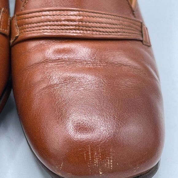 Vintage Softaires 70's Brown Round Toe Pumps 9 - Picture 3 of 13